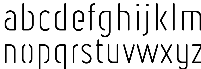 Ruler Stencil Light Font LOWERCASE