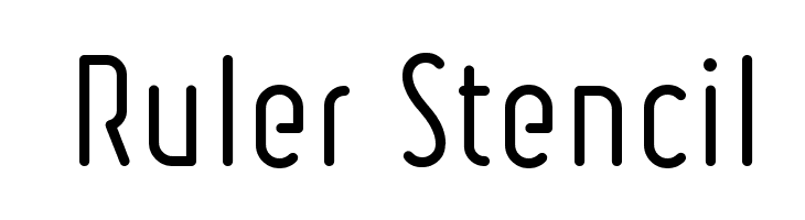 Ruler Stencil  नि: शुल्क फ़ॉन्ट्स डाउनलोड