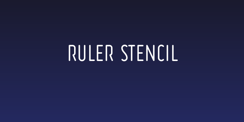 Ruler Stencil Social Header