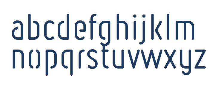 Ruler Stencil Lowercase