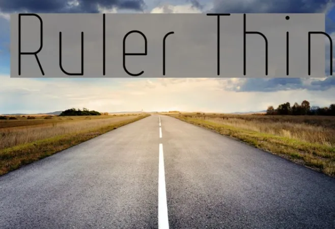 Ruler Thin Example 3