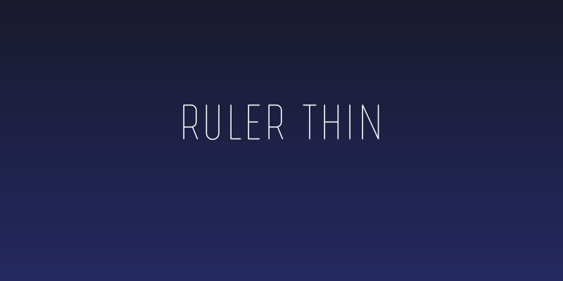 Ruler Thin Social Header
