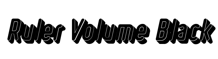 Ruler Volume Black  Fuentes Gratis Descargar