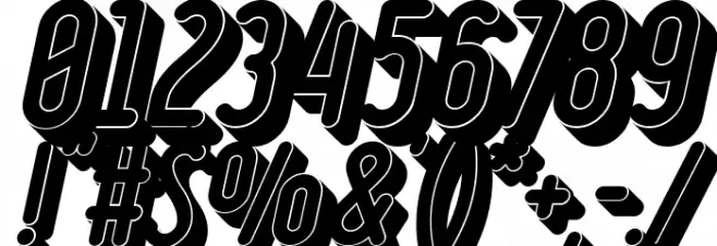 Ruler Volume Black Font OTHER CHARS