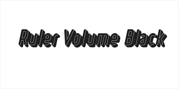 Ruler Volume Black Logo