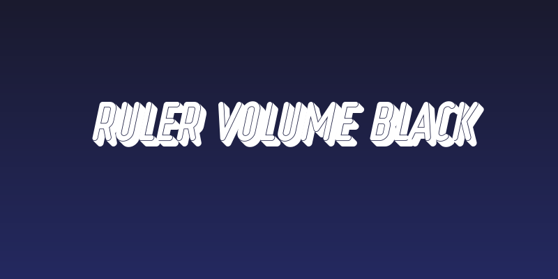 Ruler Volume Black Social Header
