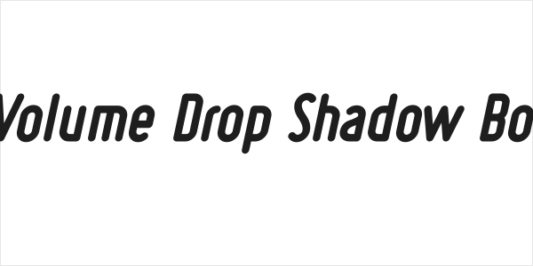 Ruler Volume Drop Shadow Bold Italic Logo