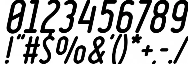 Ruler Volume Fill Bold Italic Font OTHER CHARS