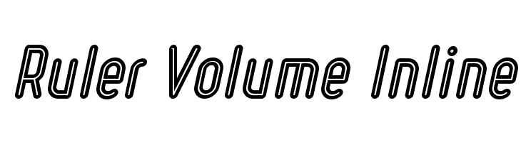 Ruler Volume Inline  नि: शुल्क फ़ॉन्ट्स डाउनलोड