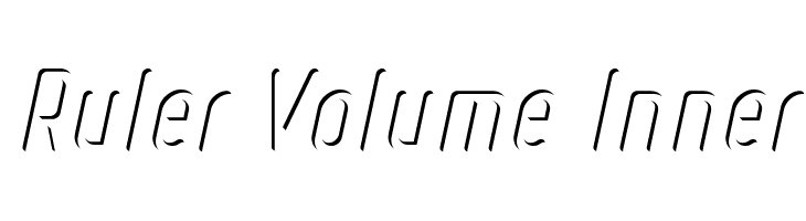 Ruler Volume Inner  नि: शुल्क फ़ॉन्ट्स डाउनलोड
