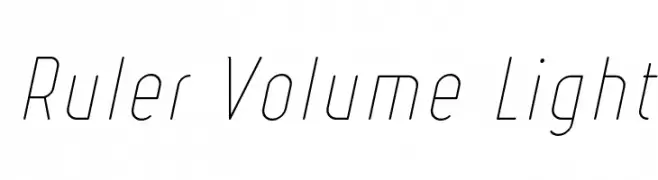 Ruler Volume Light  baixar fontes gratis