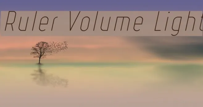 Ruler Volume Light Example 3