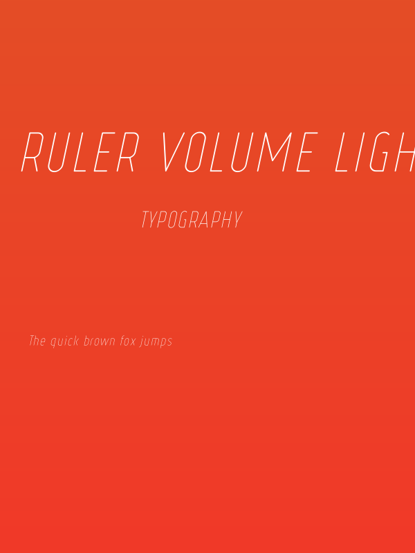 Ruler Volume Light Poster