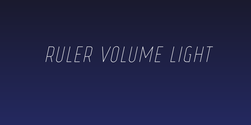 Ruler Volume Light Social Header