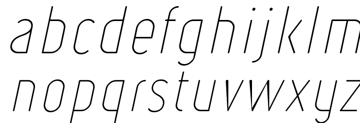 Ruler Volume Light Font LOWERCASE