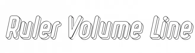 Ruler Volume Line  Frei Schriftart Herunterladen
