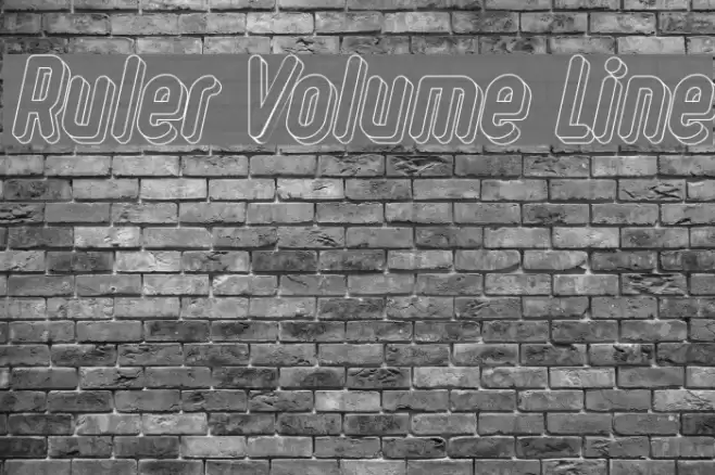 Ruler Volume Line Font examples