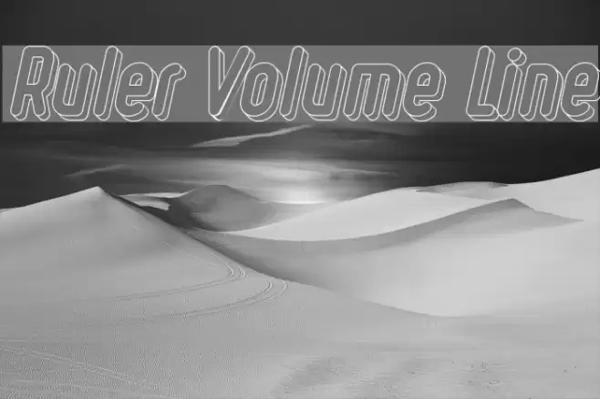 Ruler Volume Line Font examples