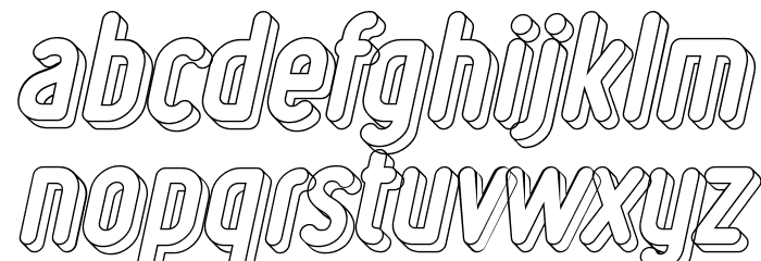 Ruler Volume Line Font LOWERCASE