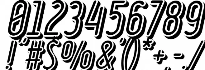 Ruler Volume Negative Bold Italic Font OTHER CHARS