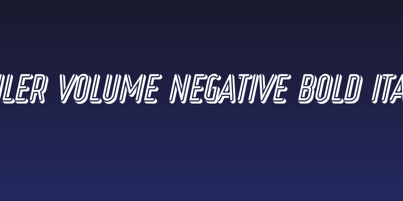 Ruler Volume Negative Bold Italic Social Header