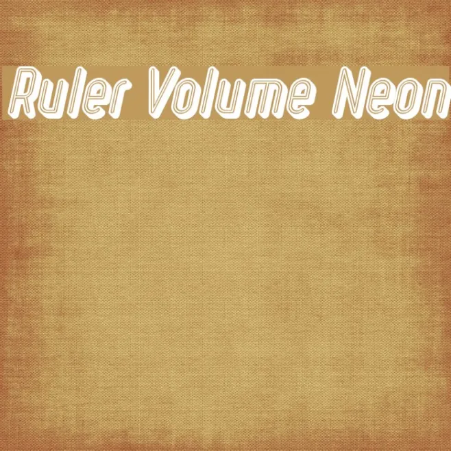 Ruler Volume Neon Example 1