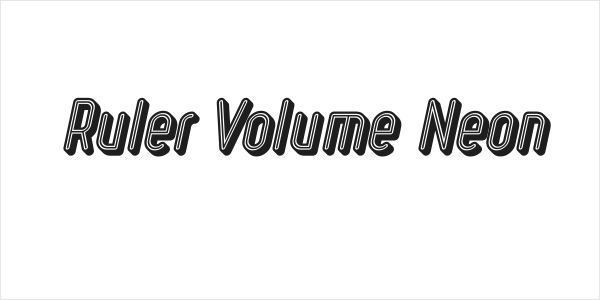 Ruler Volume Neon Logo