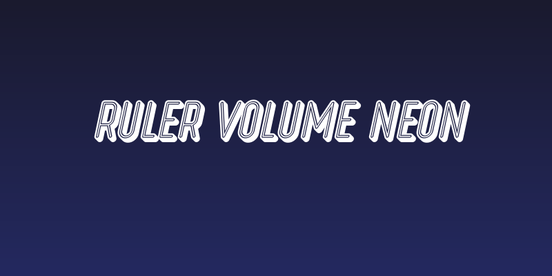 Ruler Volume Neon Social Header