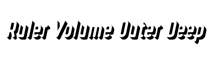 Ruler Volume Outer Deep  Frei Schriftart Herunterladen