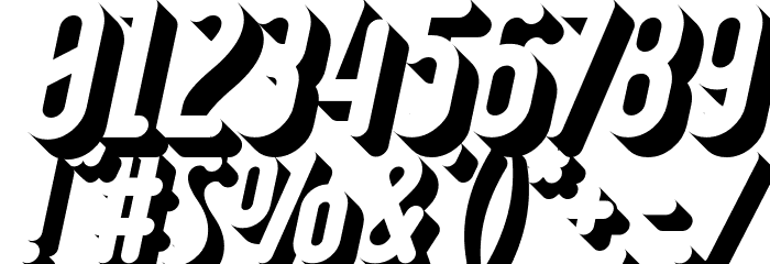 Ruler Volume Outer Deep Font OTHER CHARS