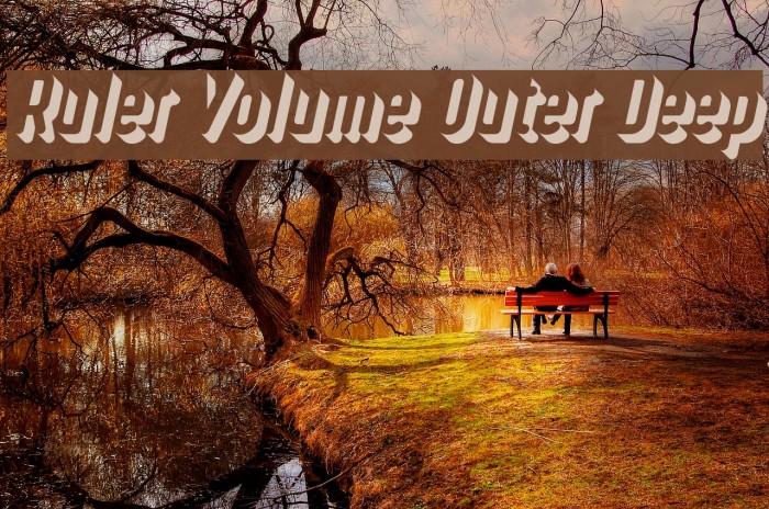 Ruler Volume Outer Deep Font examples