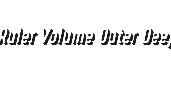 Ruler Volume Outer Deep Logo