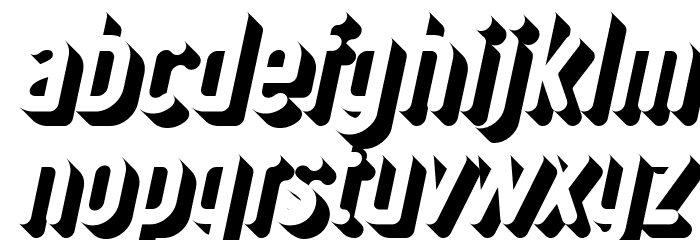 Ruler Volume Outer Deep Font LOWERCASE