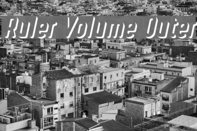 Ruler Volume Outer Font examples