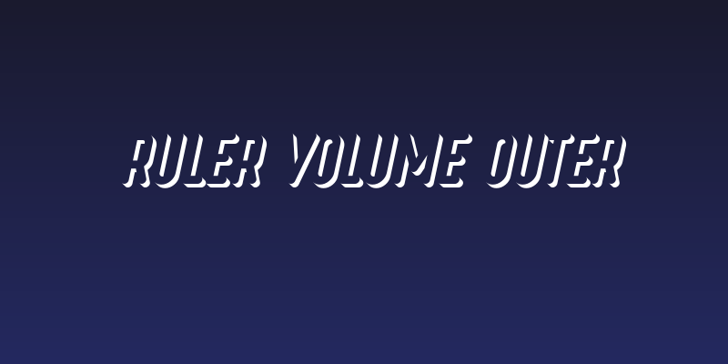 Ruler Volume Outer Social Header