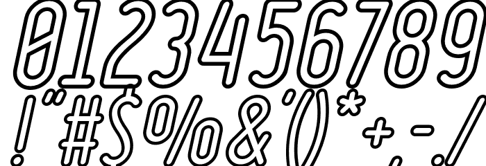 Ruler Volume Outline Bold Italic Font OTHER CHARS