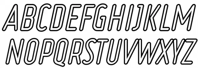 Ruler Volume Outline Bold Italic Polices MAJUSCULES