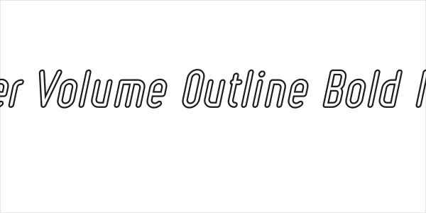 Ruler Volume Outline Bold Italic Logo