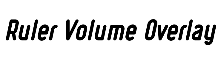 Ruler Volume Overlay फ़ॉन्ट