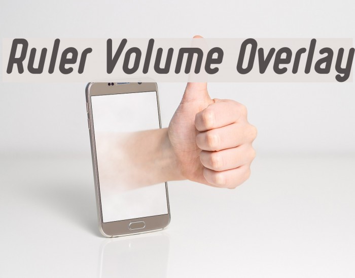 Ruler Volume Overlay Font examples