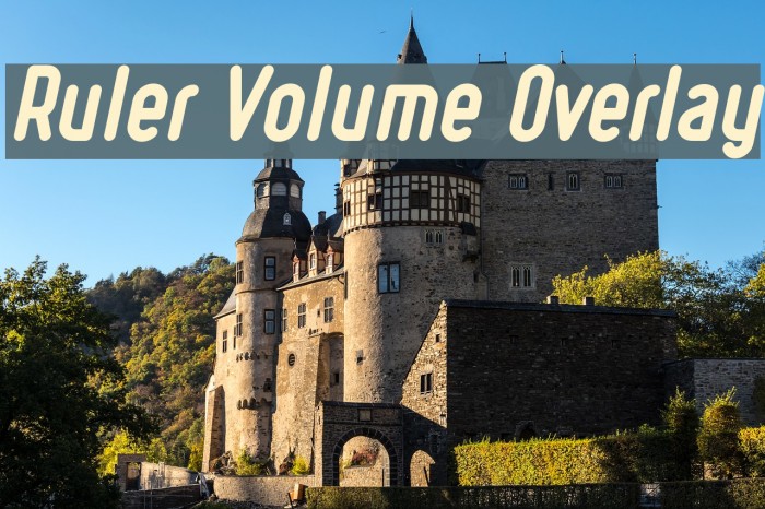 Ruler Volume Overlay Font examples