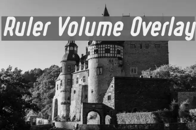 Ruler Volume Overlay फ़ॉन्ट examples