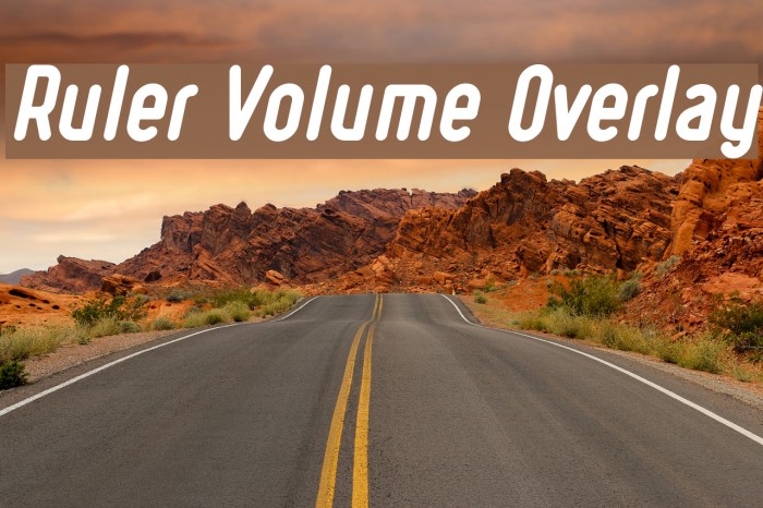 Ruler Volume Overlay Font examples