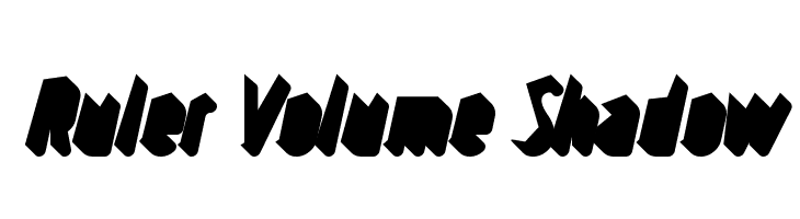 Ruler Volume Shadow  Descarca Fonturi Gratis