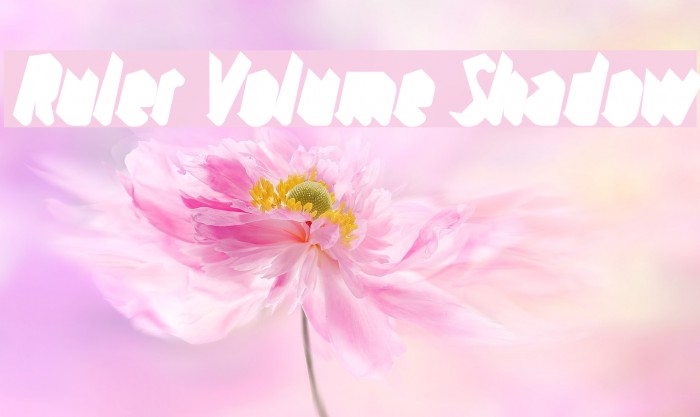 Ruler Volume Shadow Font examples