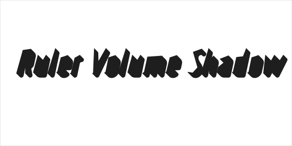 Ruler Volume Shadow Logo