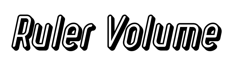 Ruler Volume  免费字体下载