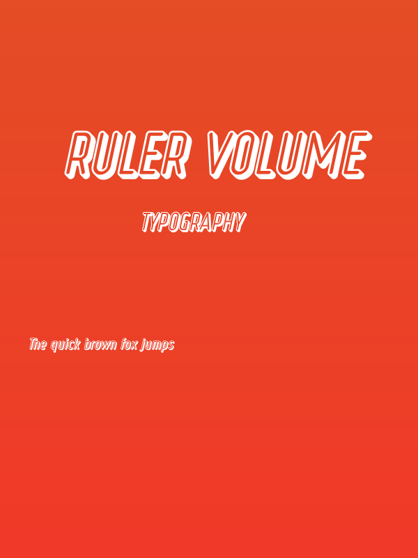 Ruler Volume Poster