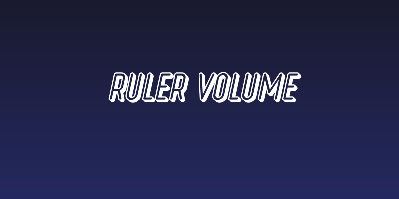 Ruler Volume Social Header