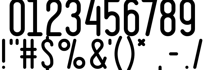 Ruler Font OTHER CHARS